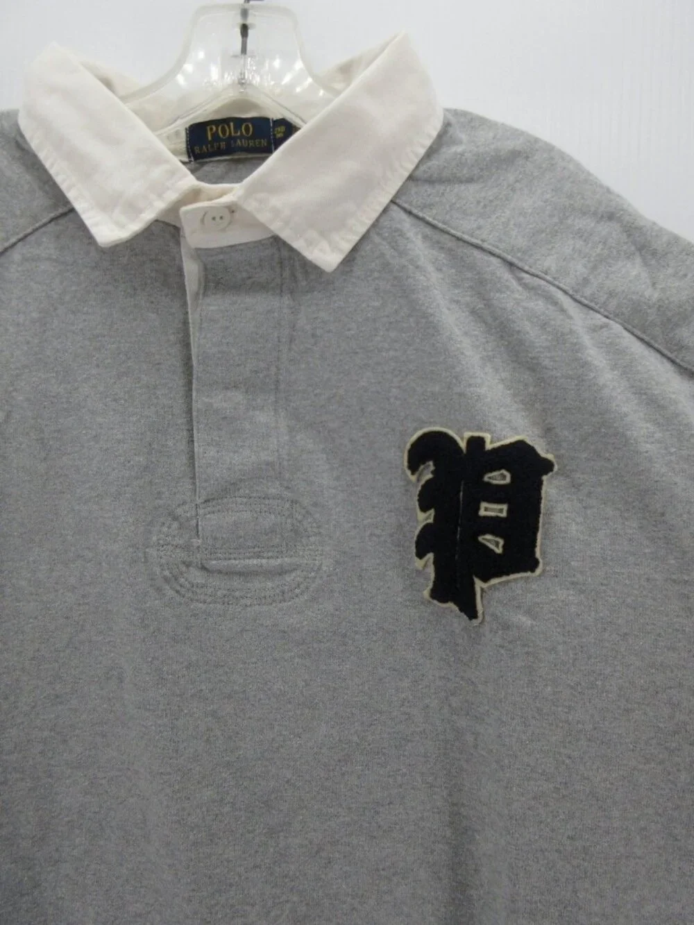 Polo Ralph Lauren Rugby Polo Shirt 2XB P Logo 67 Elbow Patches Heavy